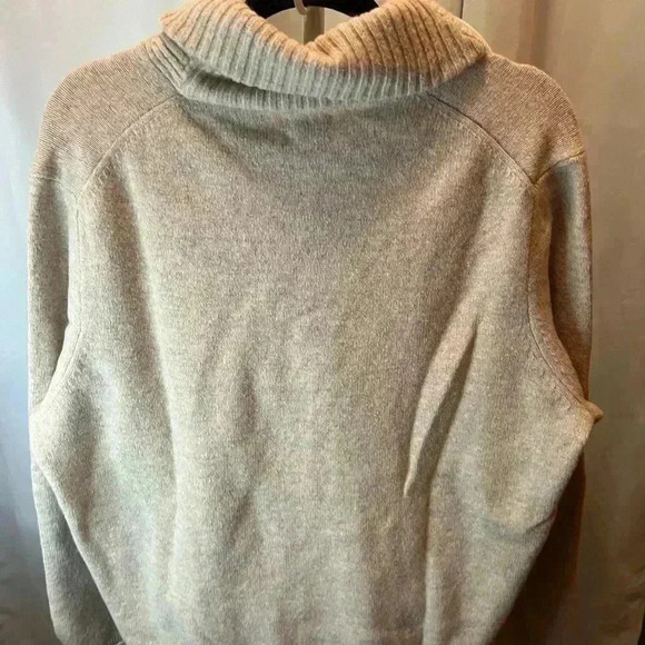 J Crew NWT marled lambs wool shawl collar sweater XL - Picture 5 of 5